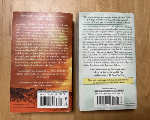 Peter V. Brett: "The Warded Man"+"Desert Spear", Del Rey paperbacks English - Bild 2 von 3