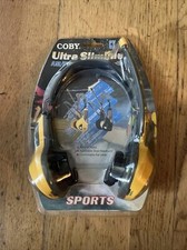 Coby CX-22 Ultra Slimline AM/FM Headphone Radio. Sports. FCC Approved. 2003. NIP