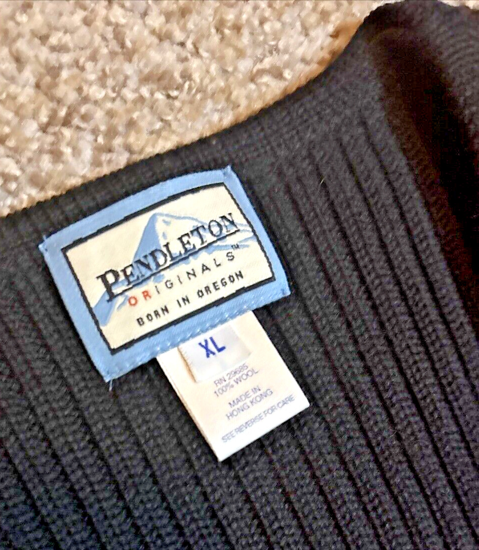 Pendleton Wool Snowflake Knit Full Zip Cardigan S… - image 2