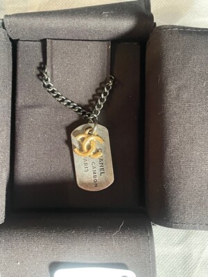 CHANEL 31 Rue Cambon Paris CC DOG TAG PENDANT Authentic | eBay CHANEL 31 Rue Cambon Paris CC DOG TAG PENDANT Authentic | eBay