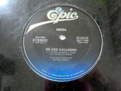 NENA 12'' 99 Luftballons / 99 Red Balloons EPIC 1983 SEALED Power pop Ac 354