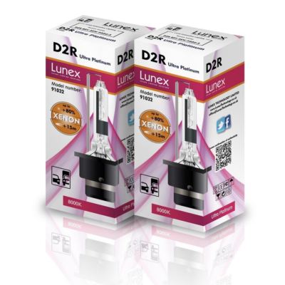 2 x D2R LUNEX HID 8000K XENON BRENNER NEU Stück kompatibel mit 85126 66050 66250