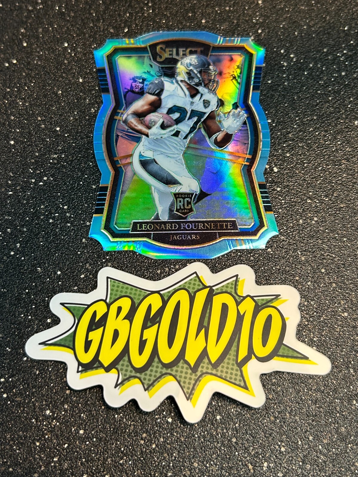 2017 Panini Select - Premier Level Leonard Fournette Light Blue Die Cut /99 RC