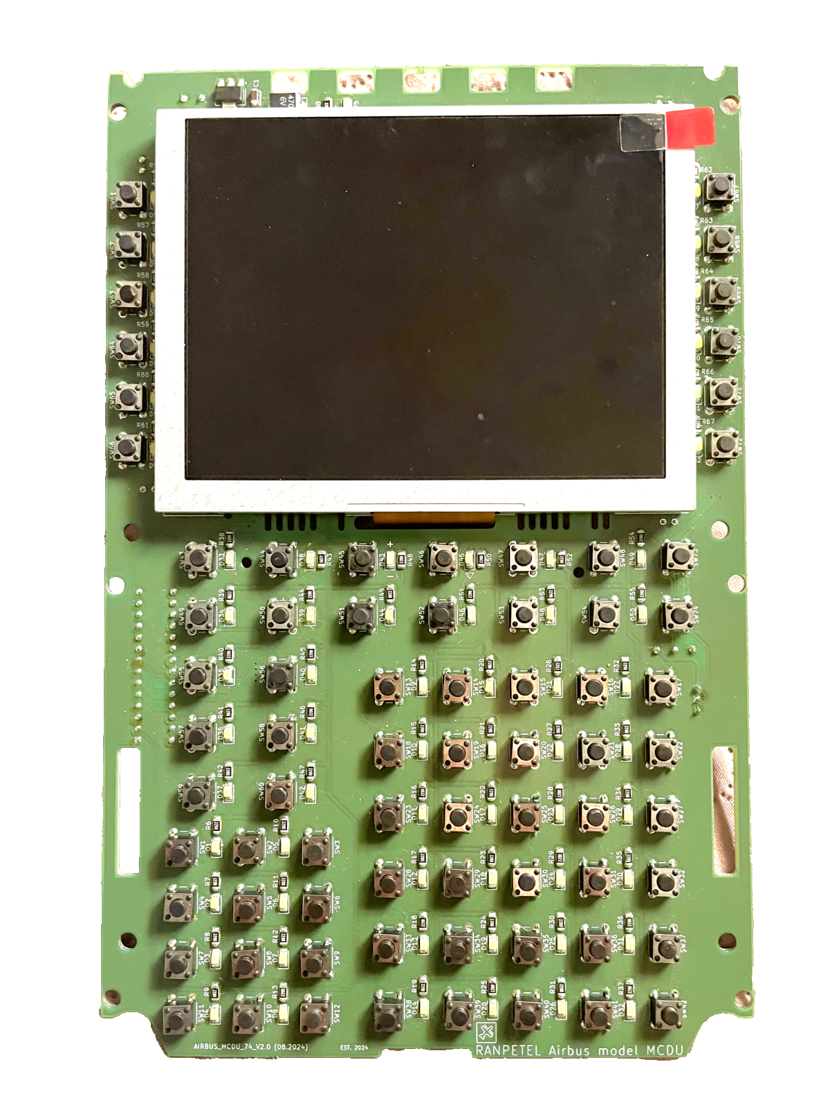 Airbus MCDU PCB - Flight Sim Cockpit Interface (MSFS, X-Plane | USB ...