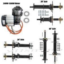 500 1000W 1500W Motor Differential Rear Axle Kit for Trike E-Bike Golf Cart Quad