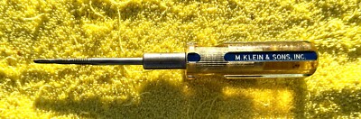 VINTAGE M KLEIN & SONS INC. CAT NO. 625-24 3 WAY TAP TOOL - 10-24, 8-32,  & 6/32