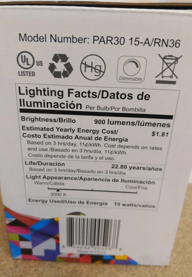 The Creative Life LED PAR30 3000K 900 Lumens Bulb - Image 4 of 4