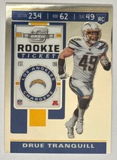 Drue Tranquill 2019 Optic Contenders Rookie Ticket #95 - RC Chiefs Chargers
