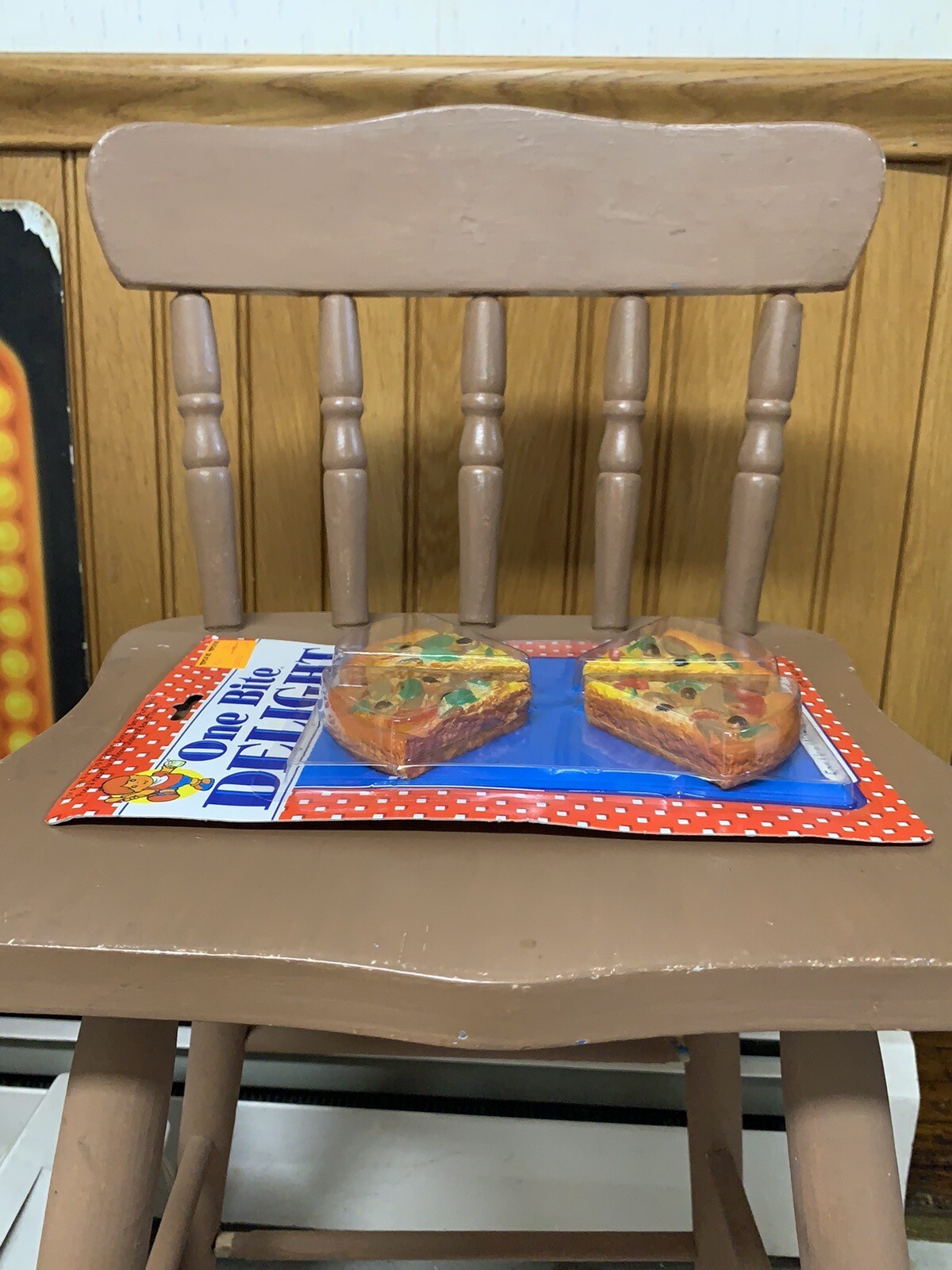 Vintage 1993 MTC PLAY FOOD Realistic Pizza Hut Style SEALED! Toys R Us Sticker!