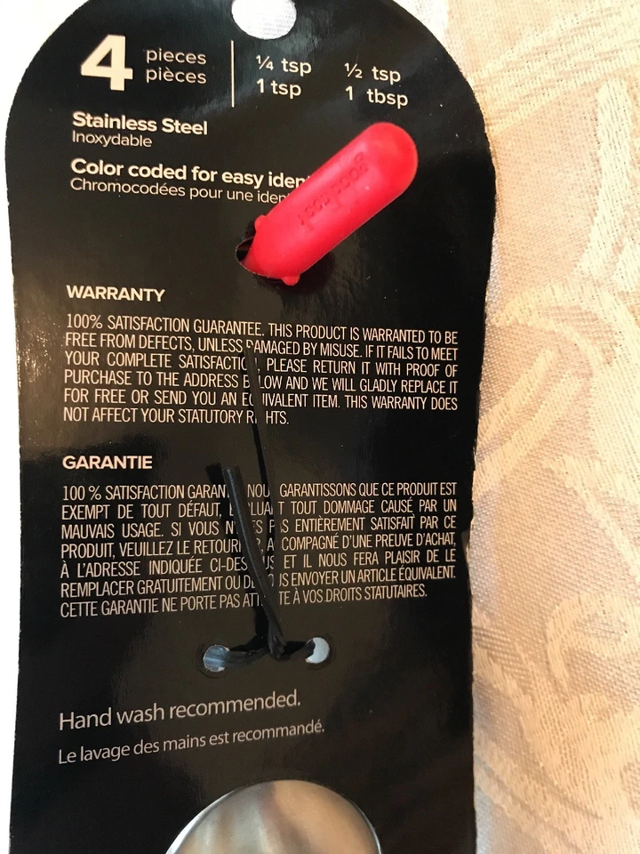 Good Cook Touch 4-Piece Stainless Steel Measuring Spoons Set New - Image 4 of 4