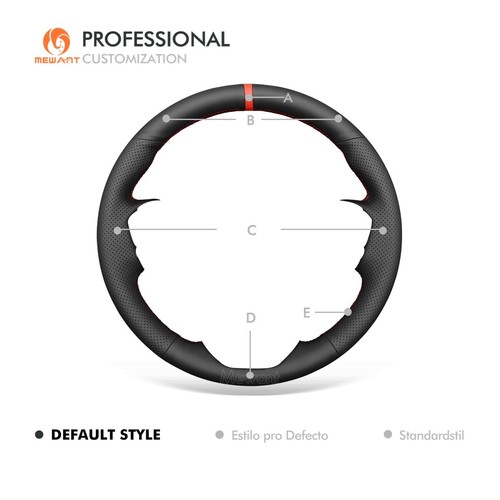 MEWANT Custom Artificial Leather Steering Wheel Cover for Isuzu D-MAX 2021-2022 - Picture 11 of 12