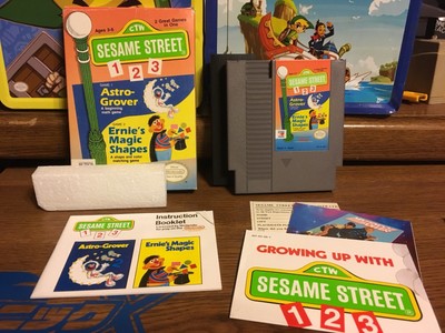 Sesame Street 123 (Nintendo Entertainment System, 1989) Nes Game Poster