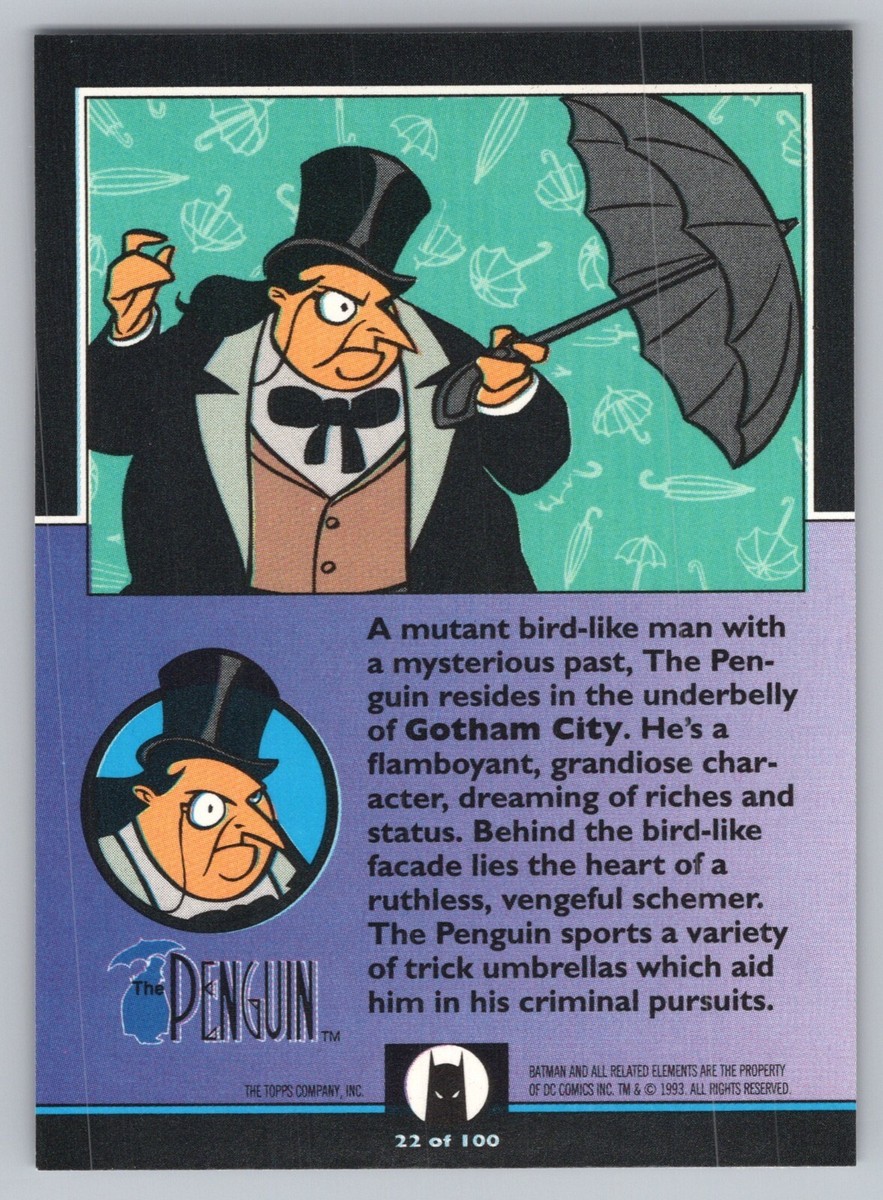 アメコミ Batman: The Animated Series The Penguin 1993 Batman The Animated Series #22 Penguin | eBay