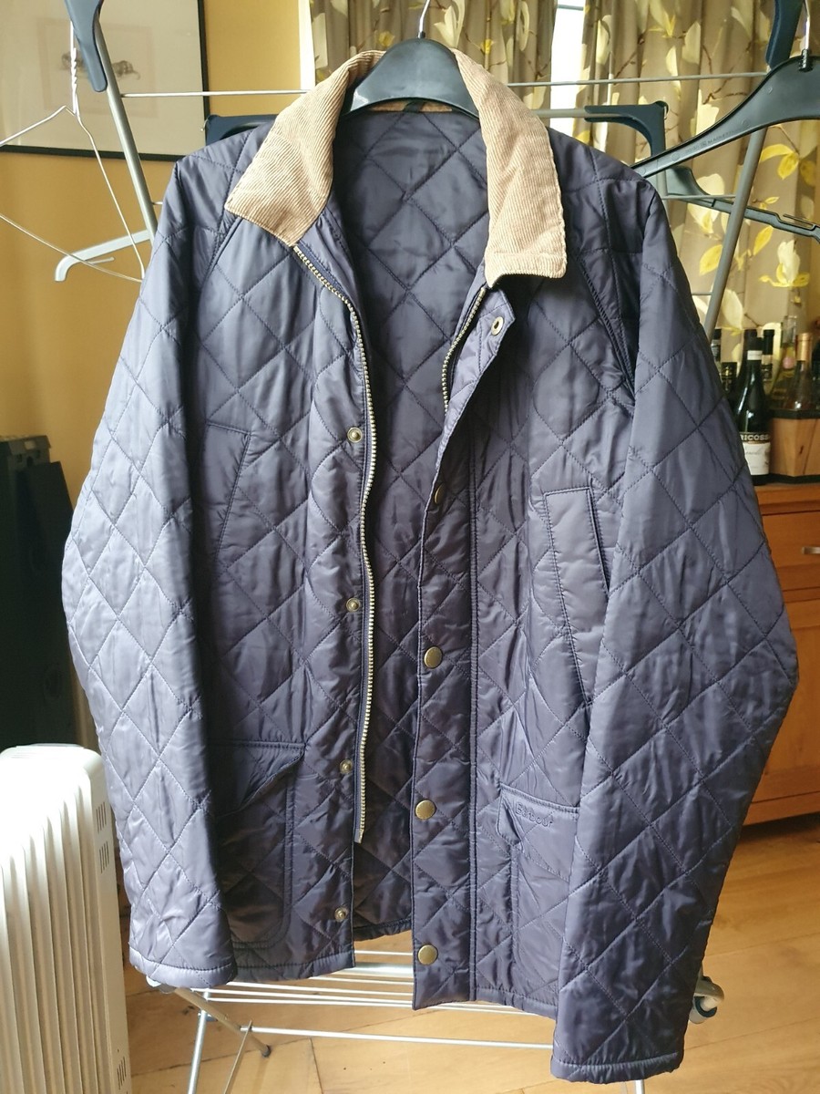 Barbour Canterdale Quilt Jacket Navy M UK