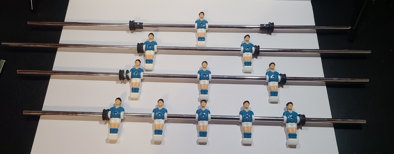 Set of 4 BLUE Foosball Replacement Rods eBay