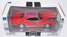 New-Ray 1:25 Dukes of Hazzard GENERAL LEE 1969 Dodge Charger R/T - Orange NIB