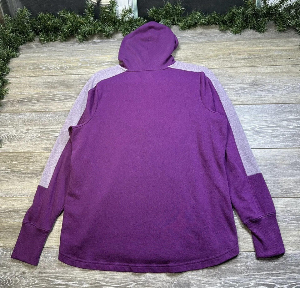 Sudadera Tek Gear Talla Grande Púrpura Para Mujer’s Sudadera con Capucha Pullover Agujeros para los Pulgares Dry Tek Foto 2 de 4
