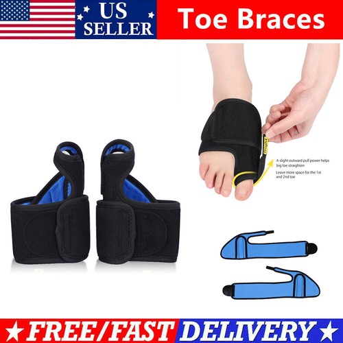 1 Pair Big Toe Bunion Corrector Splint Straightener Hallux Valgus Pain Relief
