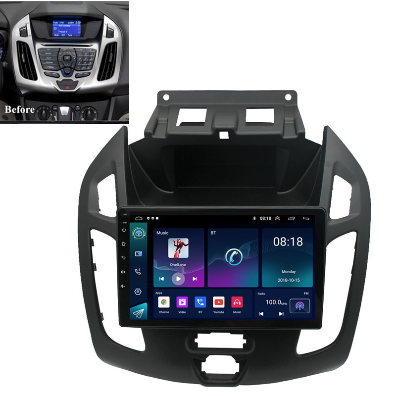9'' Stereo Radio Carplay GPS Navi Fit For Ford Transit/Tourneo Connect 2014-2018