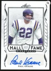 Paul Krause 2021 Leaf Hall Of Fame Autograph Card (LEAF)