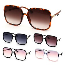 Womens Mod Rectangular Oversize Butterfly Sunglasses