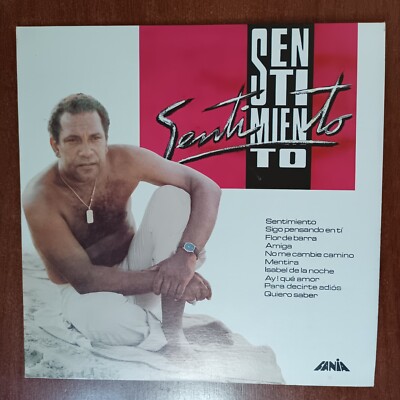 Sentimiento [1989] Vinyl LP Salsa Guaguanco Fania Records Cheo Feliciano