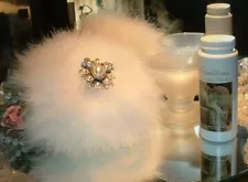 Myrrh and Tonka Perfumed Dusting Powder w/ Down Feather Puff Vanity Set