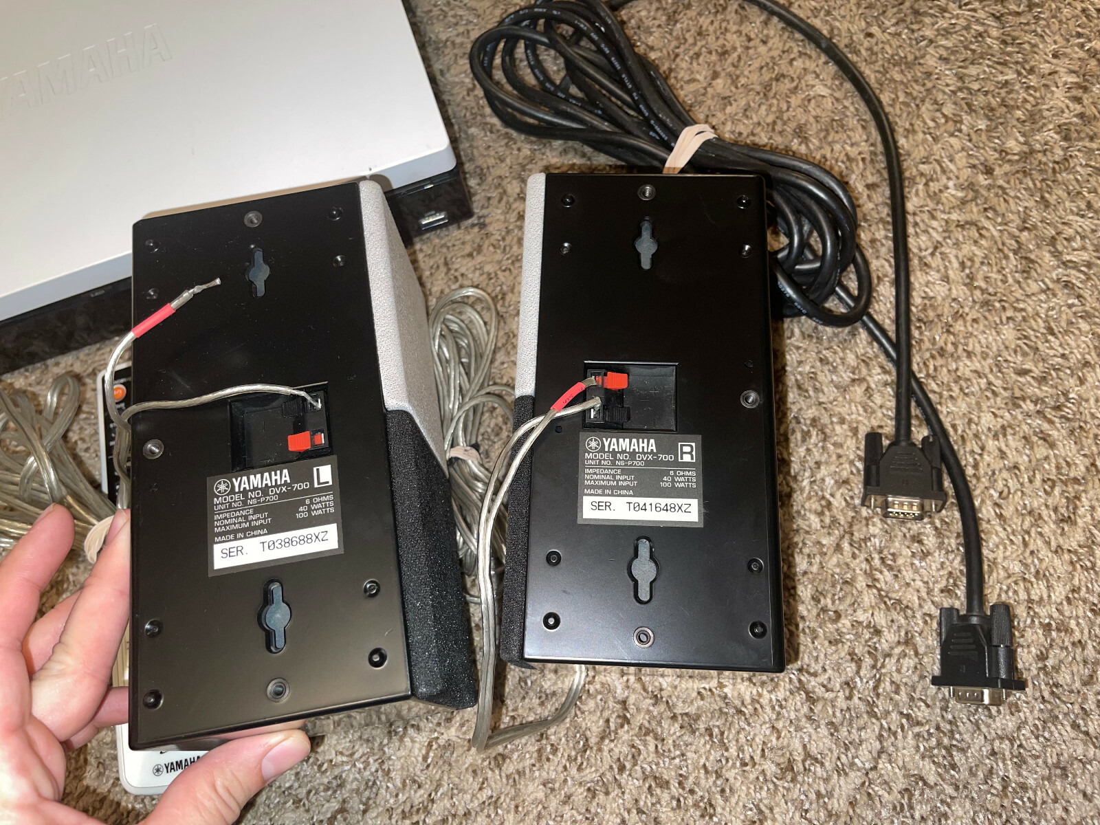 YAMAHA DVR700 W/ DVX700 SUBWOOFER HOME THEATHER SYTEM. SUPER RARE