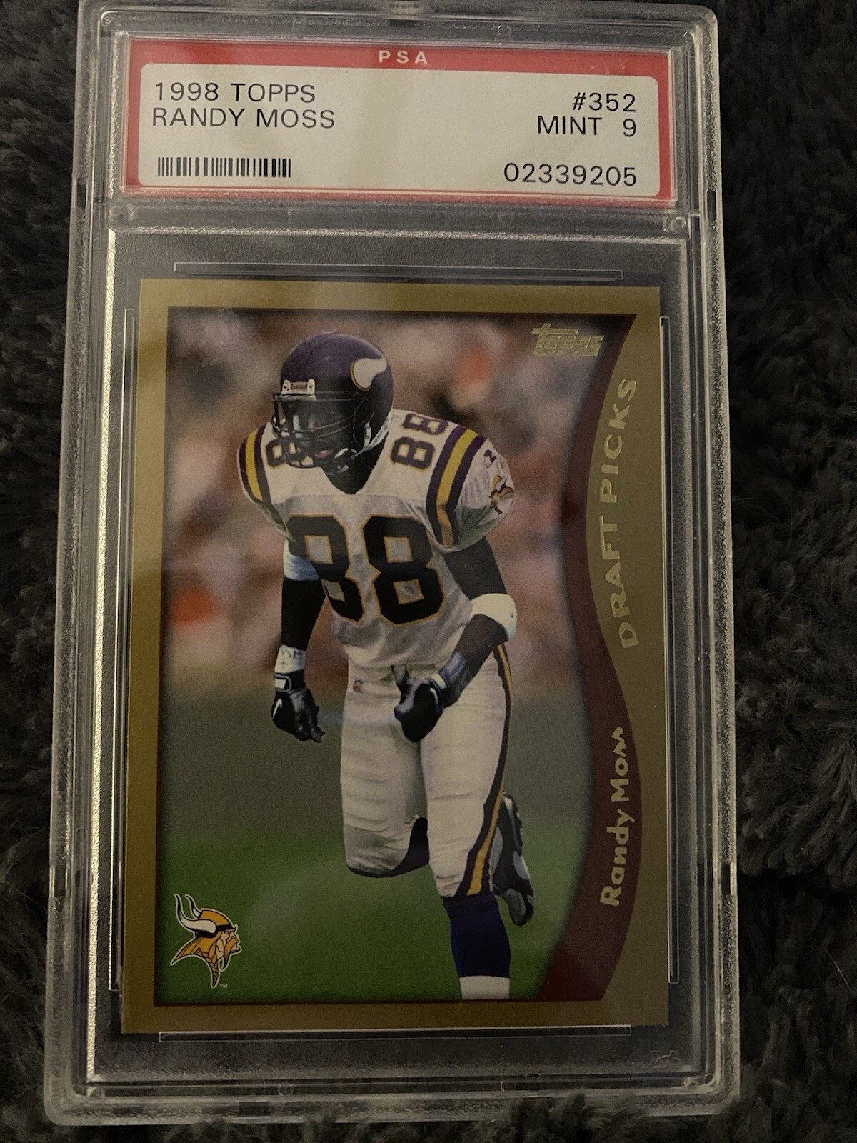 1998 Topps Randy Moss #352 PSA 9 Rookie RC Minnesota Vikings HOF