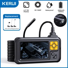 10M 8LED Industrial Endoscope 8mm 1080P 4.3'' Screen Borescope Inspection Camera