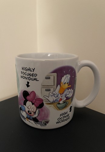 Vintage Disney Store Mickey,Minnie Go Getter Manager Office Staff Coffee Cup Mug - Picture 4 of 7