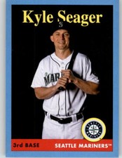 2019 Topps Archives #54 Kyle Seager Mariners 1958 Blue Parallel /25