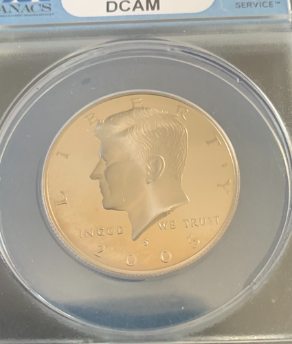 2005-S PROOF KENNEDY HALF DOLLAR 50c CLAD ANACS PF-68 DCAM NICE CAMEO COINS - Picture 5 of 14