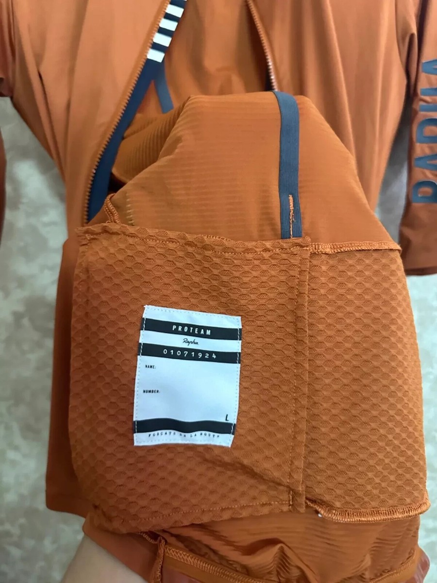 NEW BURNT ORANGE RAPHA S/S CYCLING II AERO JERSEY PRO TEAM