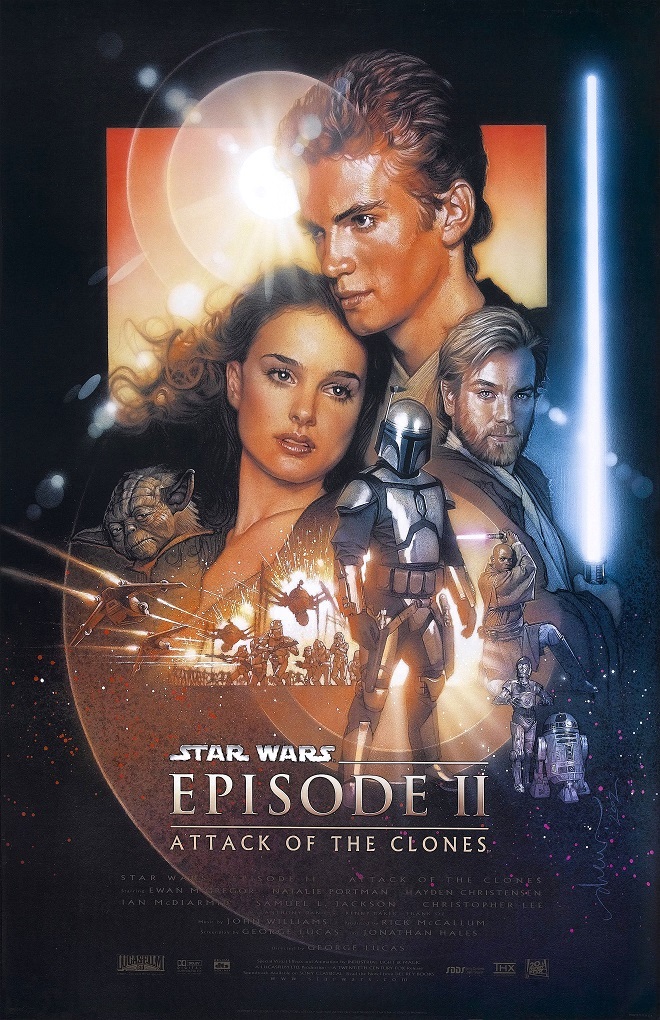 Star Wars movie poster - Attack Of The Clones poster 11 Star Wars movie poster - Attack Of The Clones poster 11