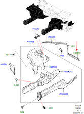 Barre de suspension avant LAND ROVER DEFENDER L663 LR131976 NEUF ORIGINAL