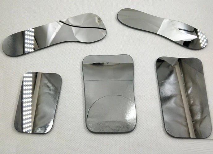 Fotografia odontológica intraoral ortodôntica oclusal 2 lados espelho de vidro fotográfico - Imagem 3 de 4