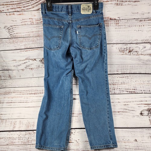 Vintage Levi's SilverTab Youth Stay Loose Jeans 16 Reg W28 L30 Light Wash Y2K - Picture 2 of 10