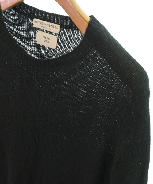 【送料&関税込】Bottega Veneta Black Cotton Knitwear BOTTEGA VENETA Knitwear/Sweater Black 48(Approx. L