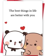 Funny Valentine's Day Card for Him Her, Romantic Valentines Day Card Gifts for H