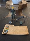 GI Joe SHORT-FUZE v1.5 1983  swivel arm Short Fuse 100% Complete W/ File Card