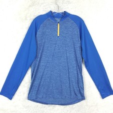 Under Armour Mens Jacket Tech 2.0 Novelty 1/4 Zip Loose Blue Raglan Sleeve M New