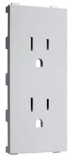 TayMac A12 White Allure 1 Gang Outlet Plate
