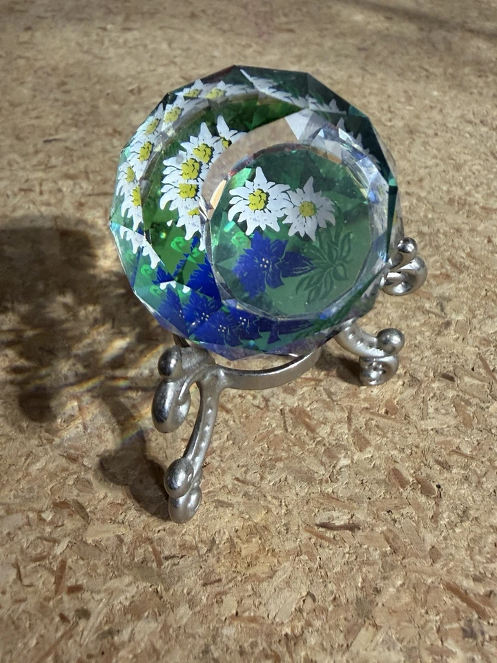 Pisapapeles Globo Swarovski retirado vintage 5 cm. Excelente Estado Foto 2 de 4