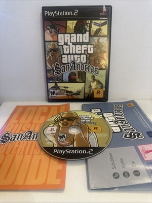 Grand Theft Auto: San Andreas TESTED & CIB w Map (Sony PlayStation 2, 2004)