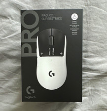 SEALED Logitech PRO X2 SUPERSTRIKE Wireless Optical Gaming Mouse 44K DPI White