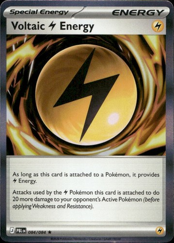 Voltaic Lightning Energy 84/84 ME05 Pitch Black Holo R NM English Pokémon