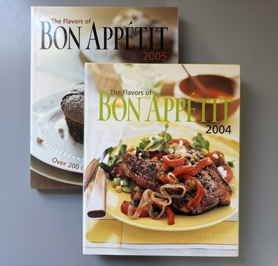 2 The Flavors of Bon Appetit 2004 and 2005 HCDJ First Edition Cookbooks