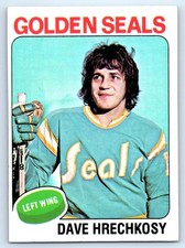 1975-76 Topps #156 Dave Hrechkosy RC California Golden Seals