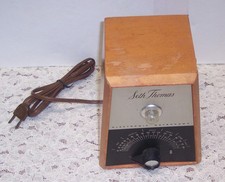 Vtg Seth Thomas Wood Frame Electronic Metronome Electric Light Up Pulse Works